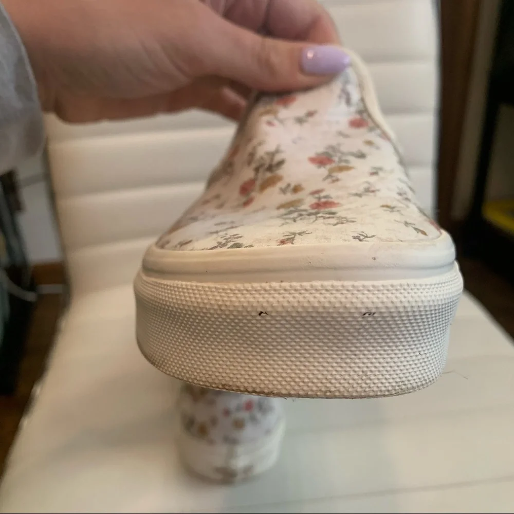 ✨️Vintage Slip On Floral Vans! The Original Skate Shoe! Size 8 - Picture 8 of 8